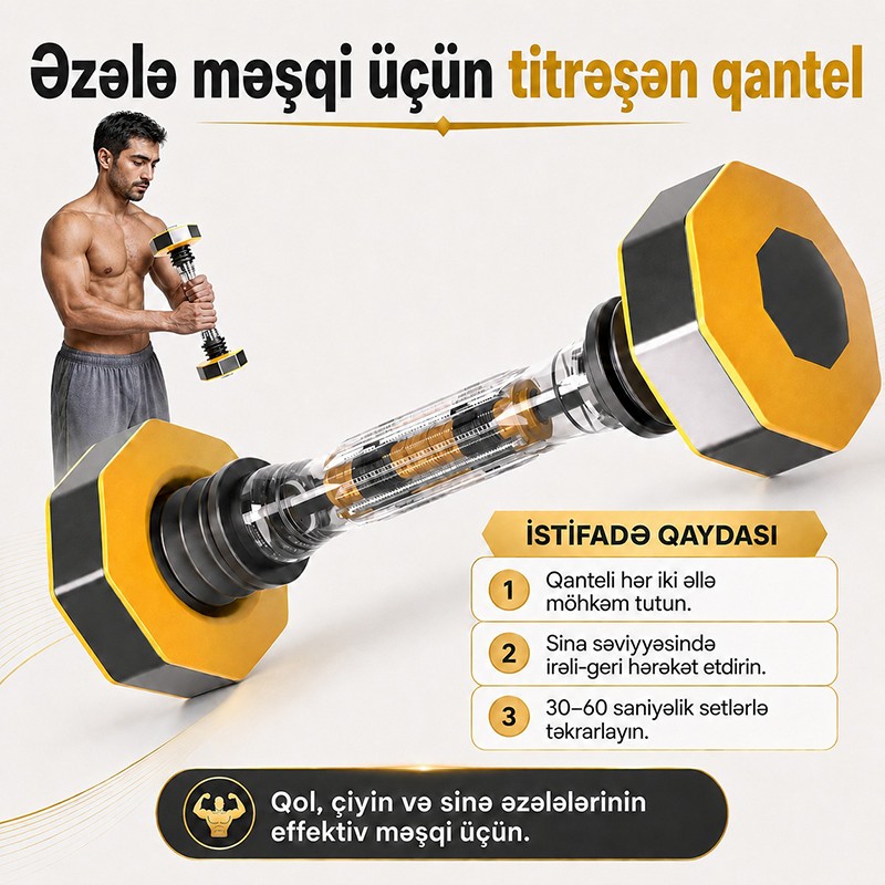 Əzələ məşqi üçün qantel